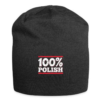 100 % Polish polonais Pologne Polska polonais - Bonnet en jersey - charbon - Devant