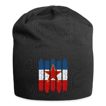 Jugoslawien - Jersey-Beanie - Schwarz - Vorne