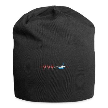 Natation Battement de coeur Nageurs Sports nautiques Plongée - Bonnet en jersey - noir - Devant
