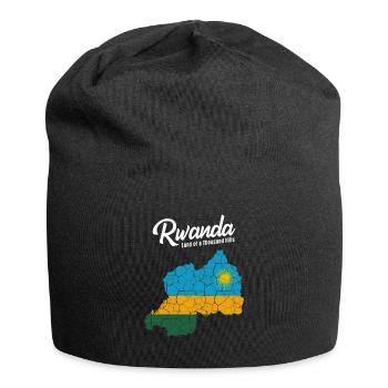 Ruanda - Jersey-Beanie - Schwarz - Vorne