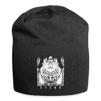 Hyänen - Jersey-Beanie - Schwarz - Vorne