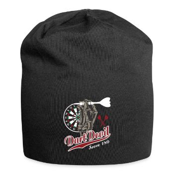 Dart Devil Darts Geschenk T-Shirt - Jersey-Beanie - Schwarz - Vorne