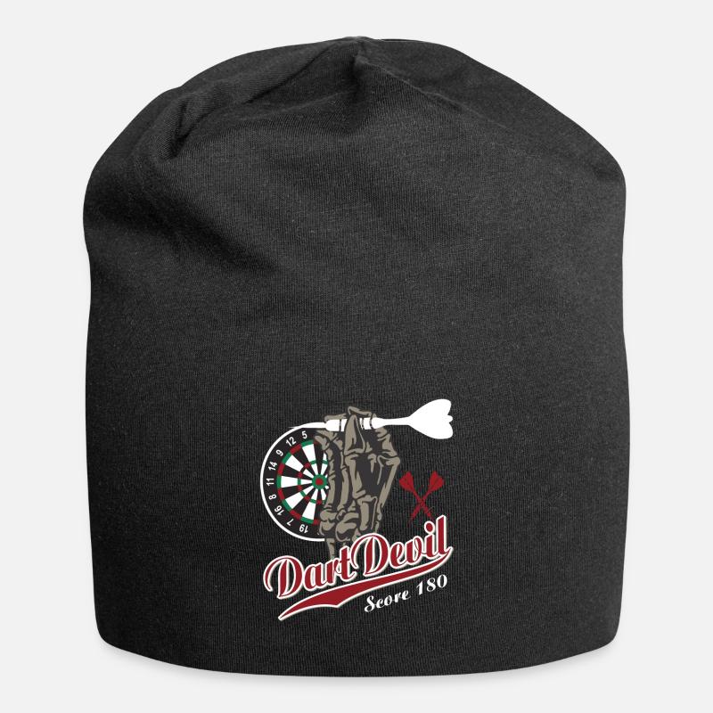 Dart Devil Darts Geschenk T-Shirt - Jersey-Beanie - Schwarz