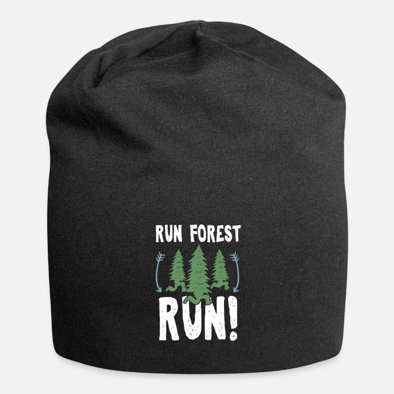 Lustiger Camper-Lauf Forest Run Environmental - Jersey-Beanie - Schwarz