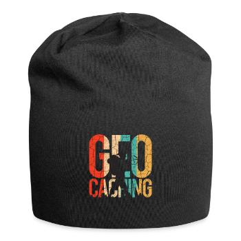 Geocaching - Jersey-Beanie - Schwarz - Vorne
