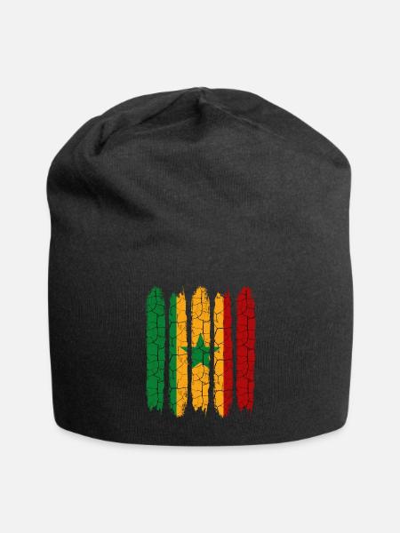 République du Sénégal Cool Flag Modern Dakar Gift - Bonnet en jersey - noir