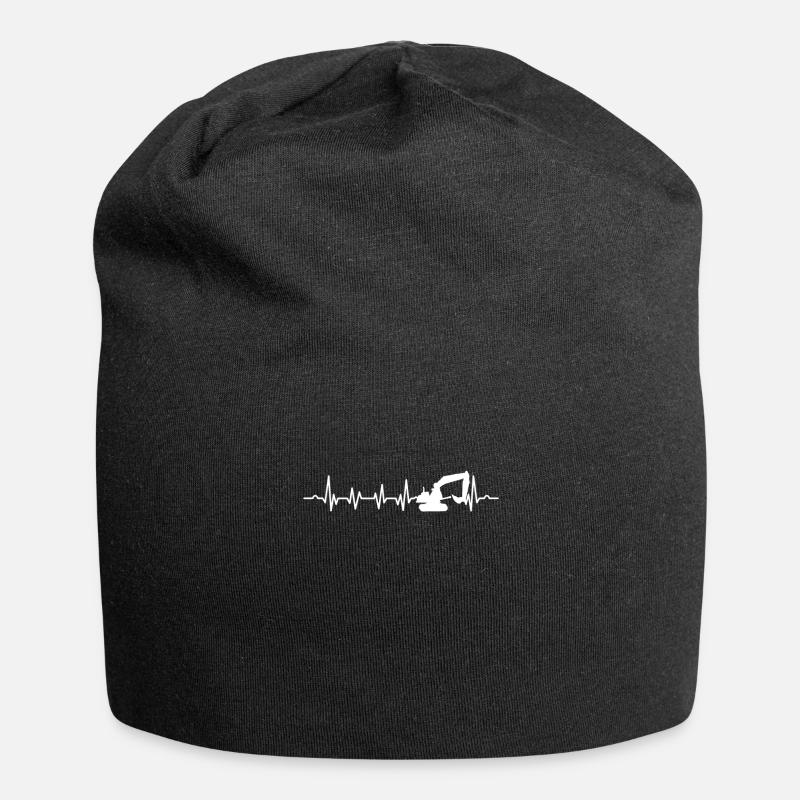 Technik-Fahrzeug-Mechaniker Excavator Digging - Jersey-Beanie - Schwarz