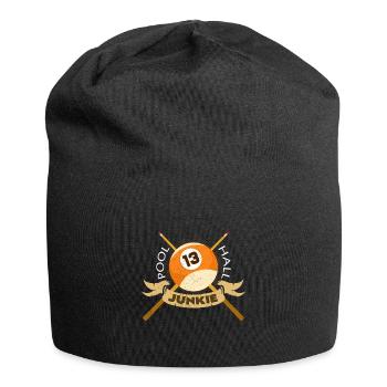 Pool Hall Junkie Funny Sayings Billiard Gift - Jersey Beanie - black - Front