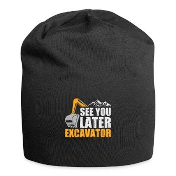 See you later Excavator Excavator say - Jersey Beanie - black - Front