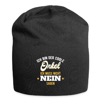 Cooler Onkel Geschenk für Onkel - Jersey-Beanie - Schwarz - Vorne
