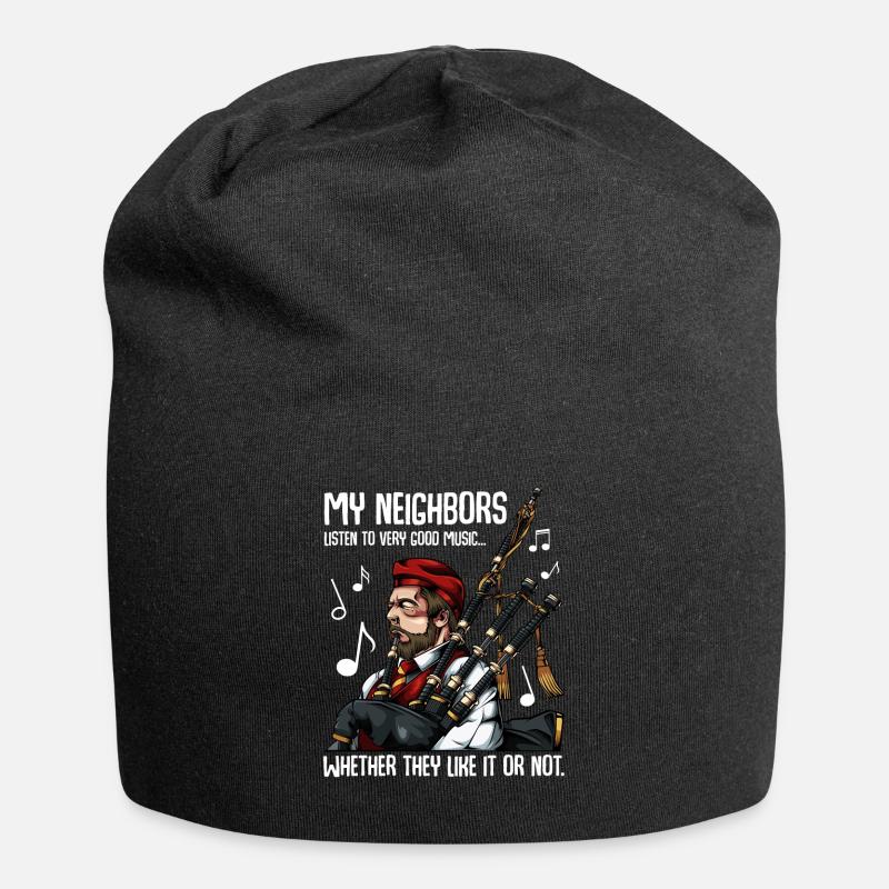 Dudelsack - Jersey-Beanie - Schwarz