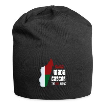 Madagaskar - Jersey-Beanie - Schwarz - Vorne