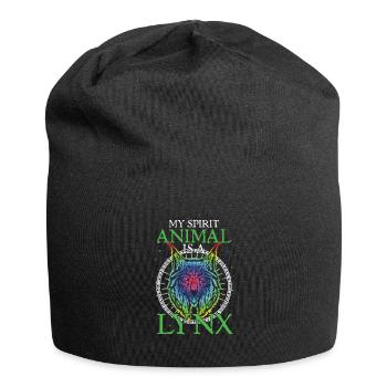 Lynx Lover Big Cat My Spirit Animal Is A Lynx Cat - Jersey Beanie - black - Front