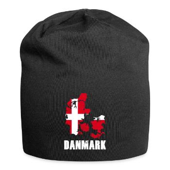 Drapeau vacances danois - Bonnet en jersey - noir - Devant