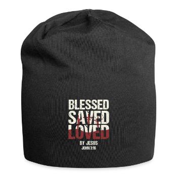 Christian Faith Pastor Preacher God Jesus - Jersey Beanie - black - Front