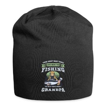 Pêche Pêcheur Poissons Poisson Cadeau J'aime Plus - Bonnet en jersey - noir - Devant