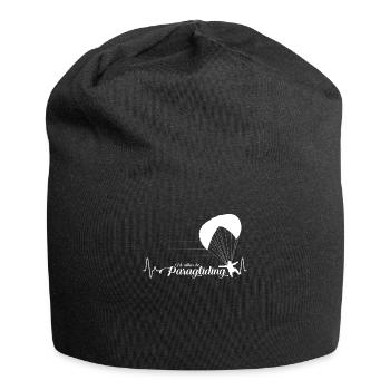 Gleitschirmfliegen - Jersey-Beanie - Schwarz - Vorne