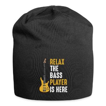 Gitarren Bassist Lustige Sprüche Cool Geschenkidee - Jersey-Beanie - Schwarz - Vorne