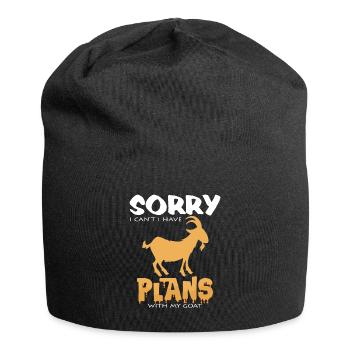 Ziege - Jersey-Beanie - Schwarz - Vorne