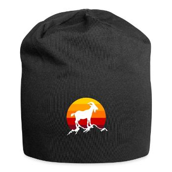 chèvre - Bonnet en jersey - noir - Devant