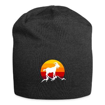 Ziege - Jersey-Beanie - Anthrazit - Vorne