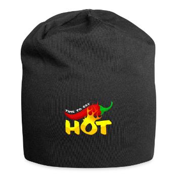 Il est temps d'avoir une idée-cadeau de chili cool - Bonnet en jersey - noir - Devant