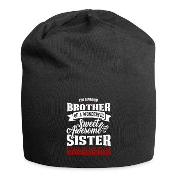 Bruder Und Schwester - Jersey-Beanie - Schwarz - Vorne