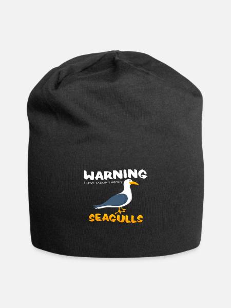 seagulls - Jersey Beanie - black