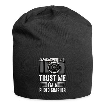 Trust Me I'm A Photographer | Photographer Gift - Jersey Beanie - black - Front