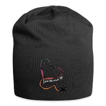Cool Heart Stethoscope Nurse Gift - Jersey Beanie - black - Front