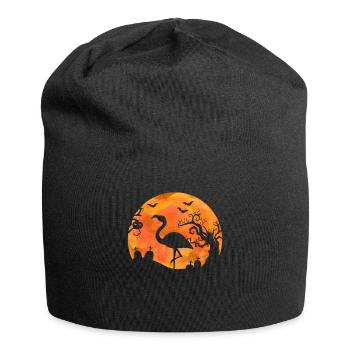 T-shirt flamant Halloween cadeau flamant rose - Bonnet en jersey - noir - Devant