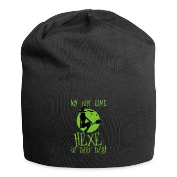 Ich bin eine Hexe ich darf das - Jersey-Beanie - Schwarz - Vorne