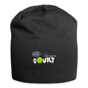 Tennis Player Cool Statement Saying Gift Idea - Jersey Beanie - black - Front