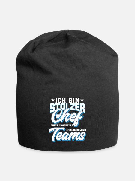 Geschenk für Chef - Jersey-Beanie - Schwarz