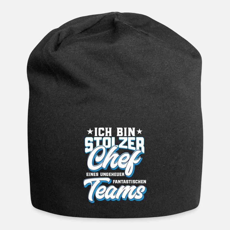Geschenk für Chef - Jersey-Beanie - Schwarz