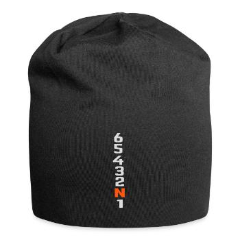 Motorrad Gangschaltung - Jersey-Beanie - Schwarz - Vorne
