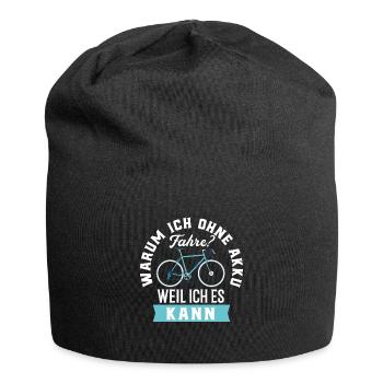 Fahrradfahren - Jersey-Beanie - Schwarz - Vorne