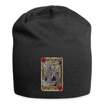 Grim Reaper Tarot T-Shirt Satan Occult Devil Heath - Jersey Beanie - black - Front