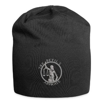 Devils Advocate lustiges Shirt für Jura Studenten - Jersey-Beanie - Schwarz - Vorne