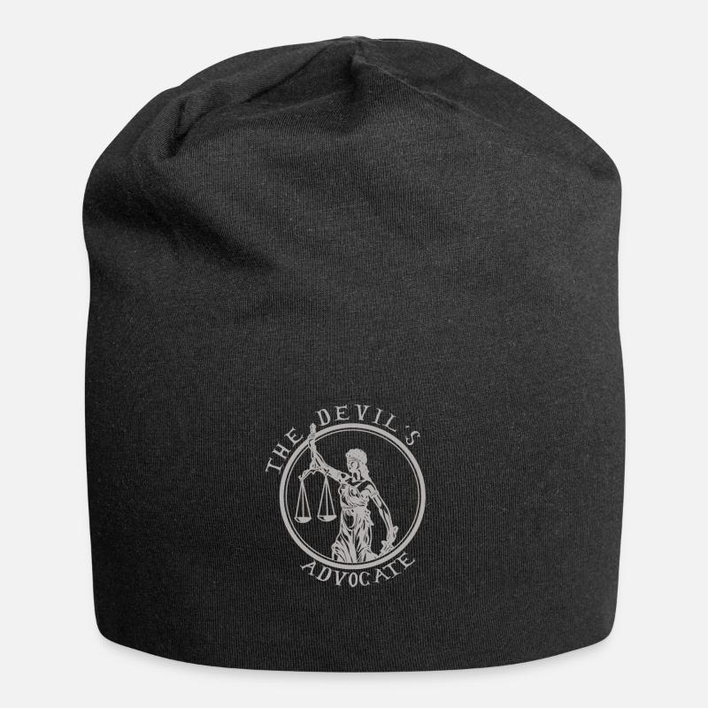 Devils Advocate funny shirt for law student - Jersey Beanie - black