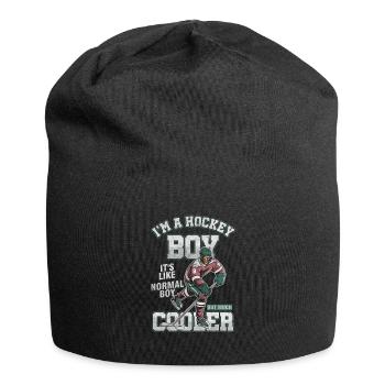 Joueur Hockeyiste Hockey Faniste Sports d'hiver - Bonnet en jersey - noir - Devant