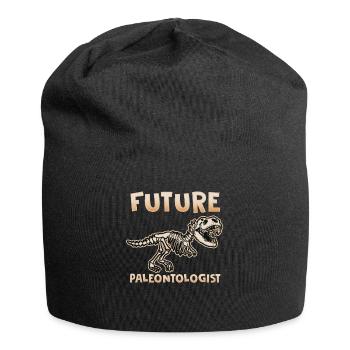Paläontologen T-Shirt Eiszeit Saurier Dino Kinder - Jersey-Beanie - Schwarz - Vorne
