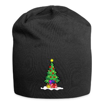 Christmas tree love - Jersey Beanie - black - Front