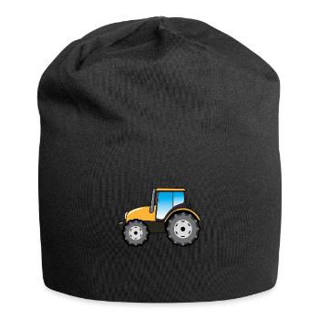 Tractor Tractors Farmer Bauer Gift - Jersey Beanie - black - Front