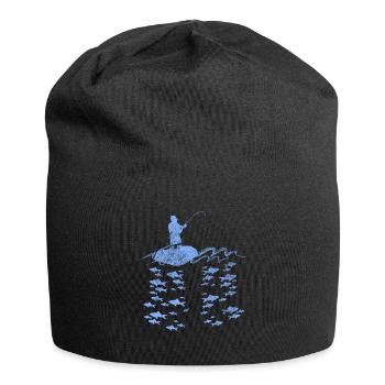 Angeln Fische - Jersey-Beanie - Schwarz - Vorne