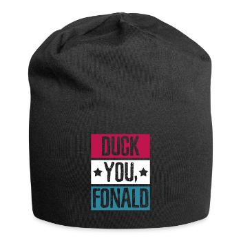 Anti  USA Präsident Donald Amerika Geschenk - Jersey-Beanie - Schwarz - Vorne