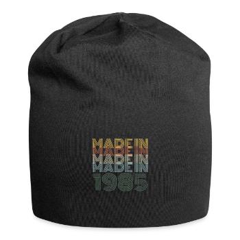 35 th Birthday Celebration Gift Retro Vintage - Jersey Beanie - black - Front