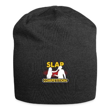 Slap Wettbewerb Slap Off Contest Russian Sports - Jersey-Beanie - Anthrazit - Vorne