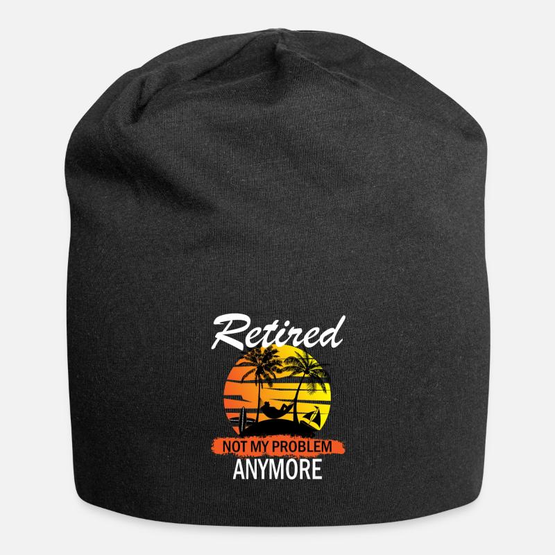 Rentner - Jersey-Beanie - Schwarz