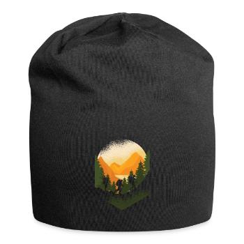 Camping Voyage Randonneurs Alpinisme Backpacker - Bonnet en jersey - noir - Devant
